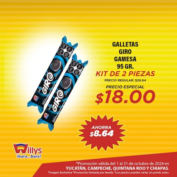 GALLETAS GIRO GAMESA 95 GR.